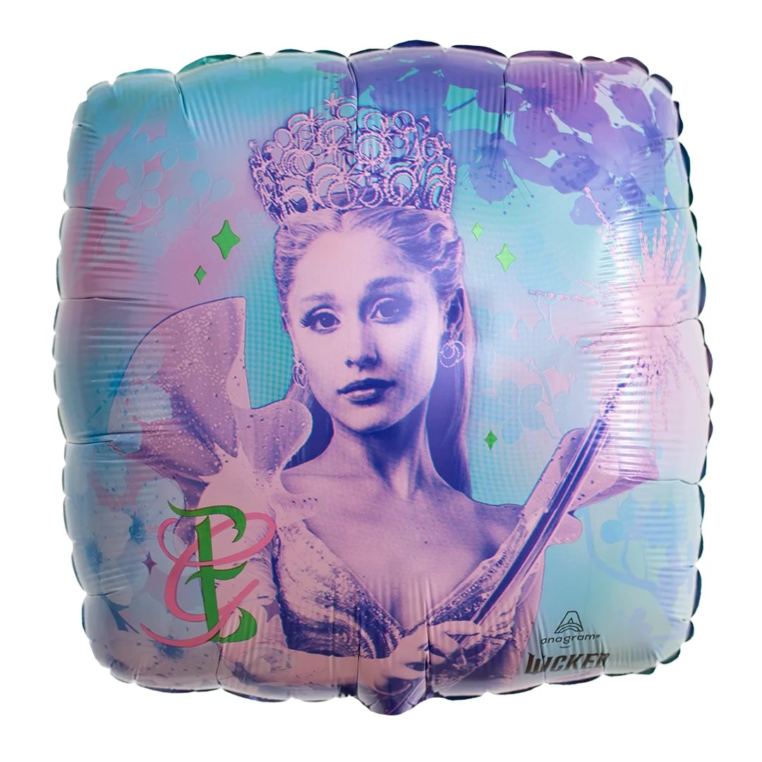 Wicked Galinda Balloon in green, blue & purple.