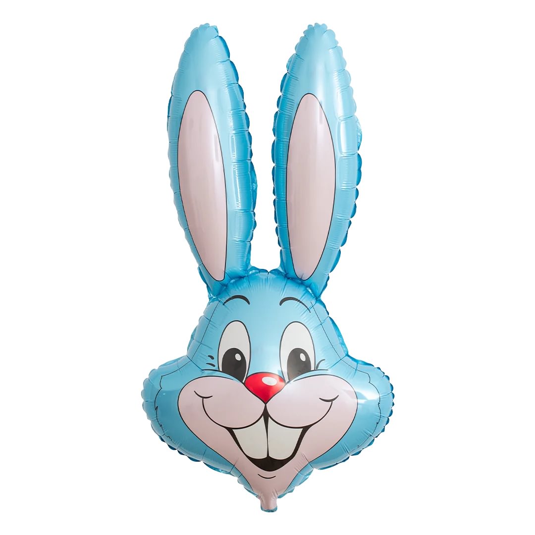 Balloon Inflatable Rabbit Blue FlexMetal Pastel Blue Rabbit Head 35