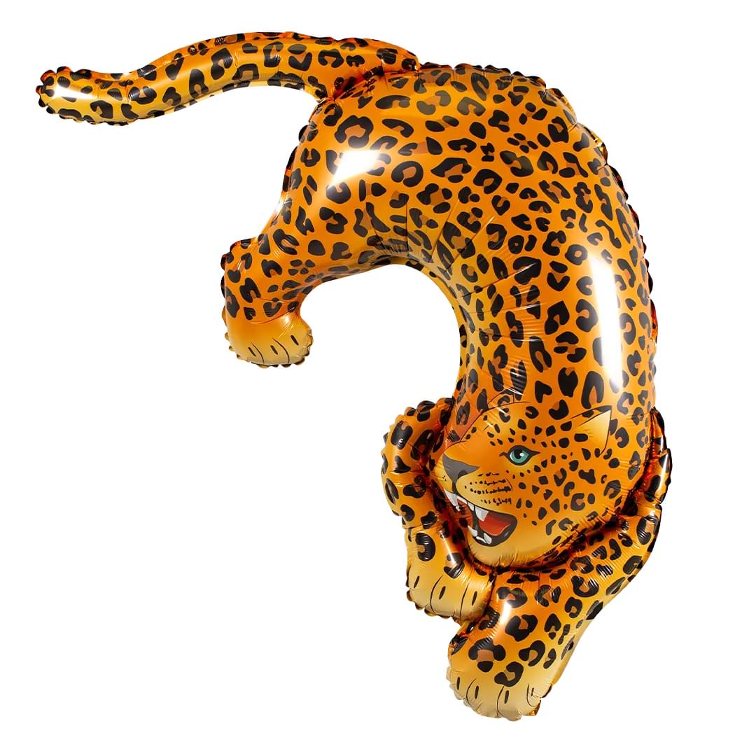 FlexMetal Leopard Savage Supershape Foil Balloon | Bubblegum Direct