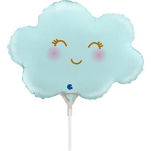Cloud Satin Pastel Blue Shape Foil Balloon main image 1